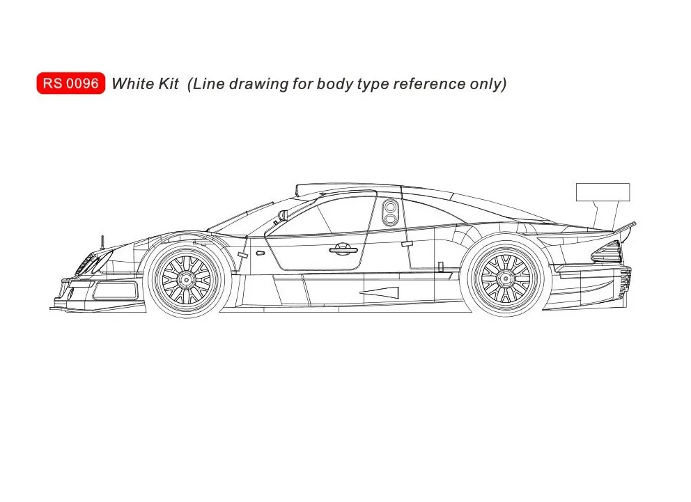 RS0096 Mercedes CLK white kit